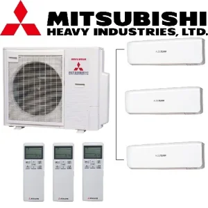 Multi Split Airco 3 Binnenunits Mitsubishi